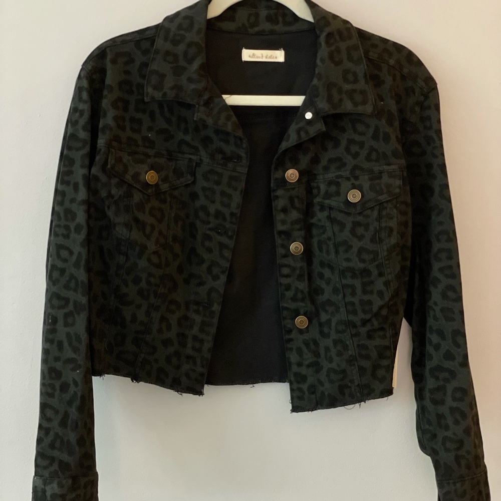 Leopard Denim Jacket